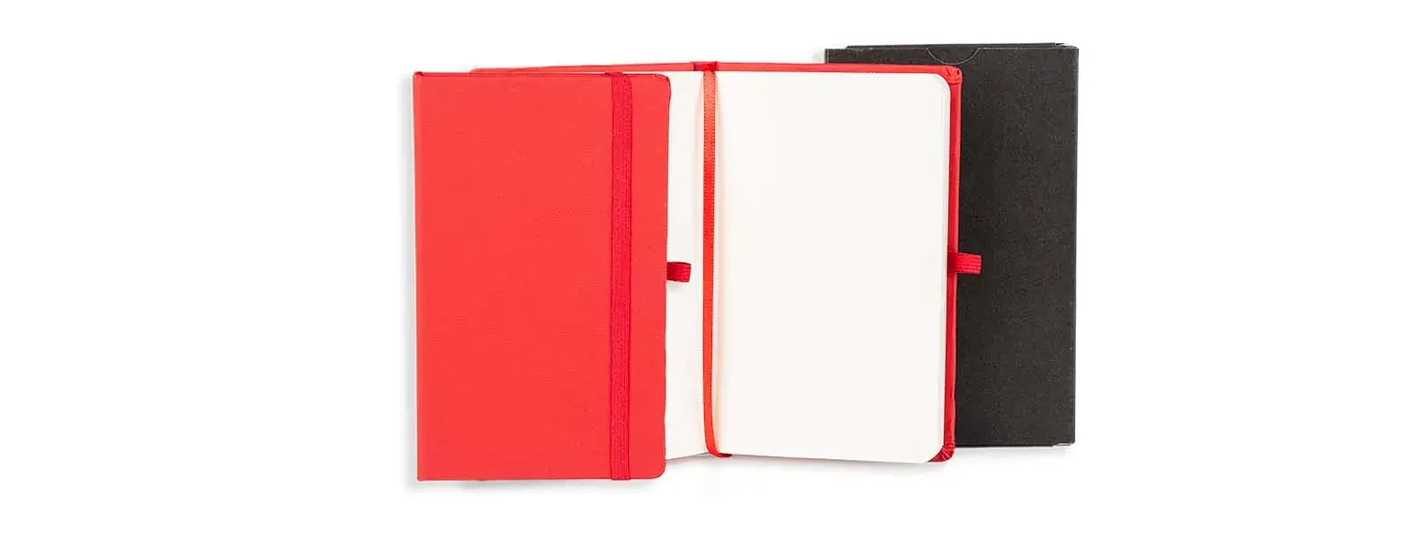 CADERNETA S/ PAUTA VERMELHO - 14X21 CM