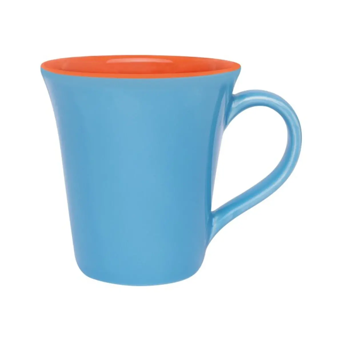 Caneca Tulipa Bicolor Laranja / Azul Esverdeado
