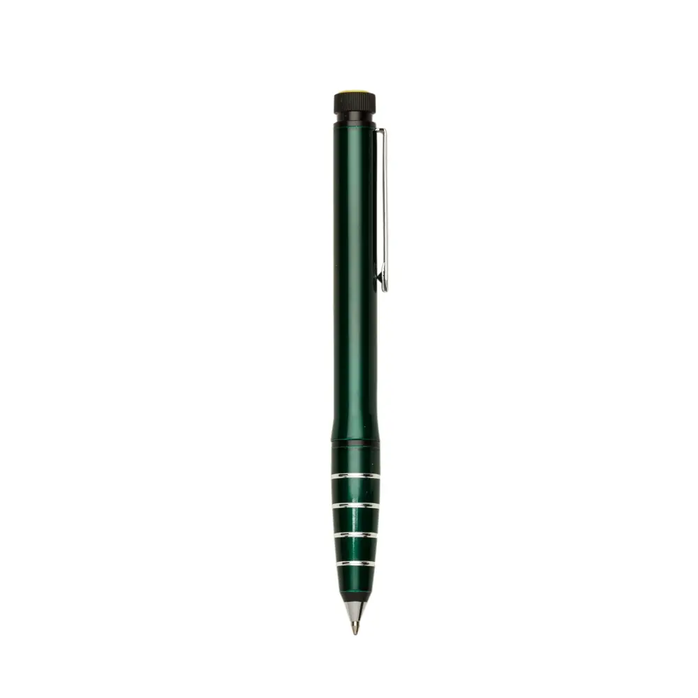 CANETA DE METAL C/ MARCA TEXTO C/ 4 ANEIS 