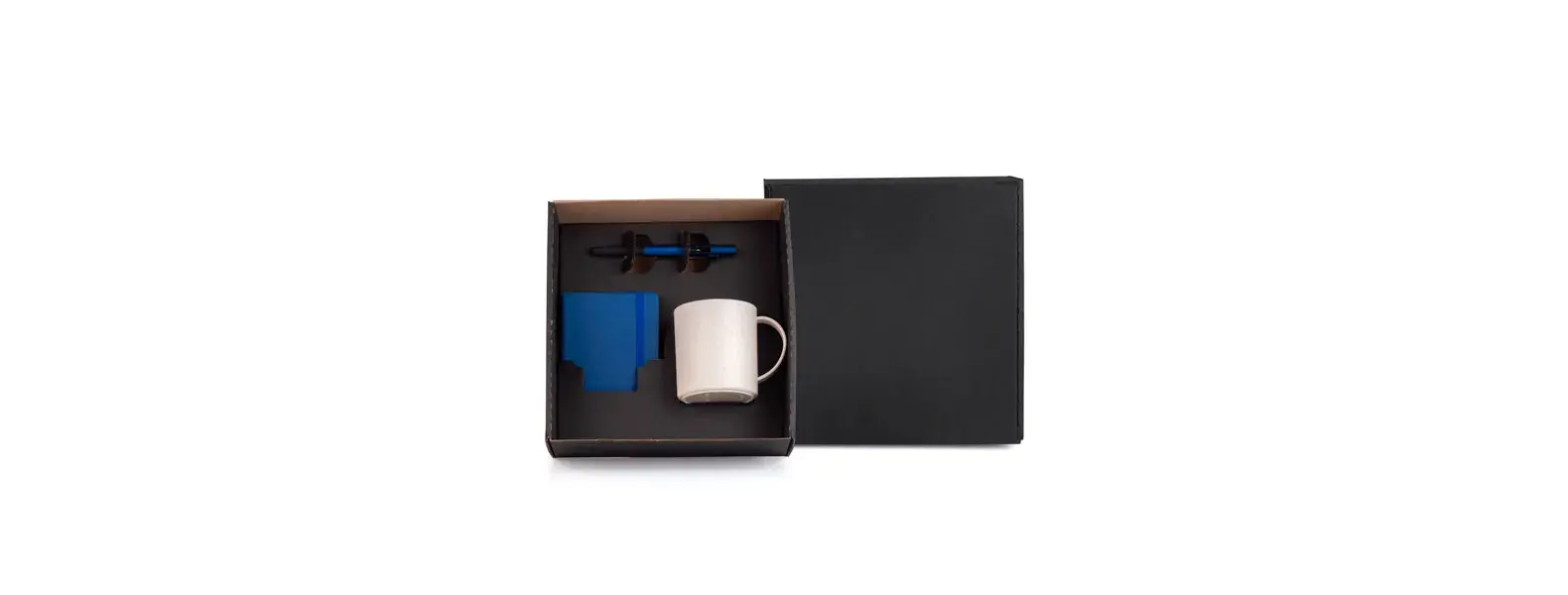 CONJ. CANECA, CADERNETA E CANETA - 3 PEÇAS