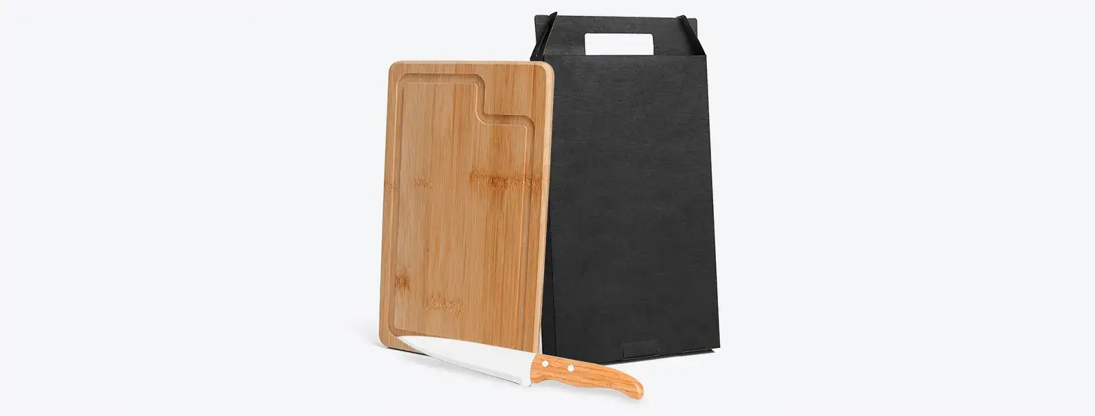 CONJ. PARA CHURRASCO EM BAMBU/INOX DALLAS - 2 PÇS