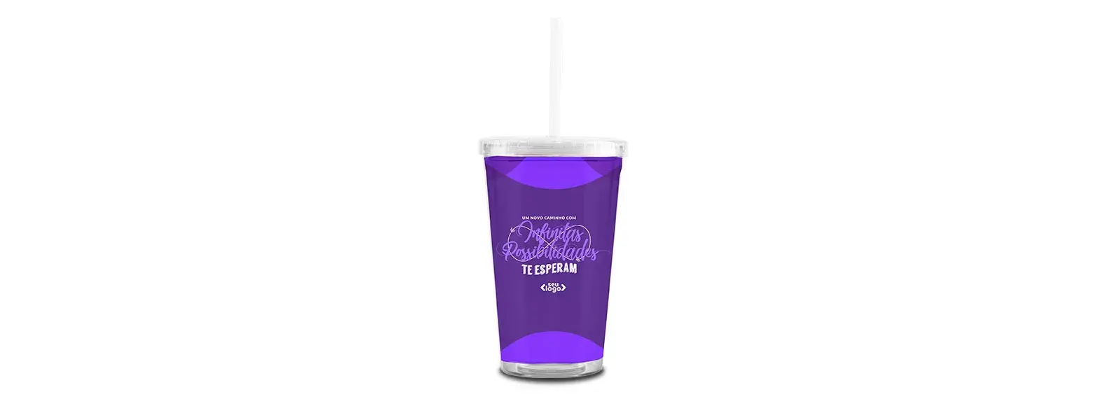 COPO DUPLA CAMADA - SAN - 500ML - TRANSPARENTE