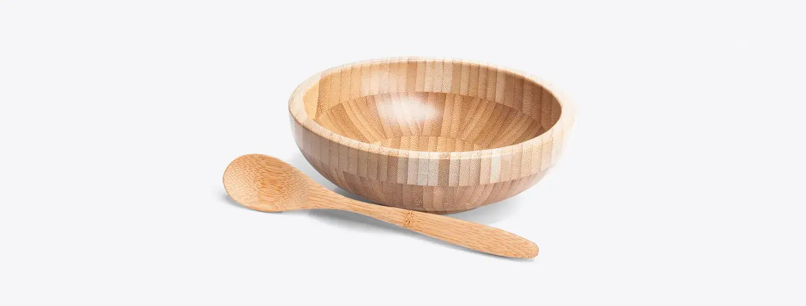 CUMBUCA EM BAMBU COM COLHER 18CM - 400ML