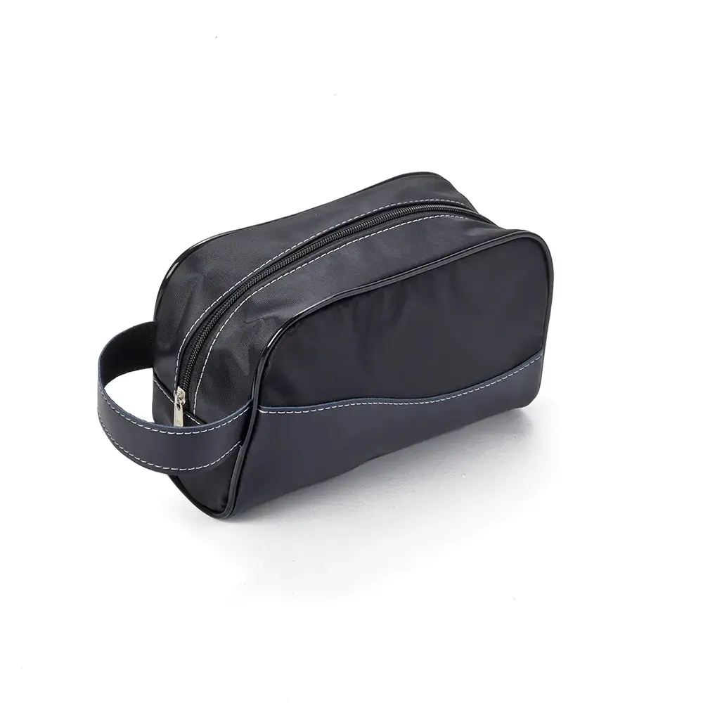 NECESSAIRE COURO SINT. E NYLON-PRE