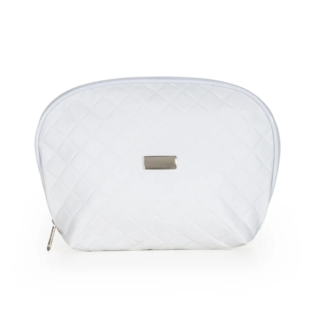 NECESSAIRE DE COURO SINTÉTICO MATELASSÊ