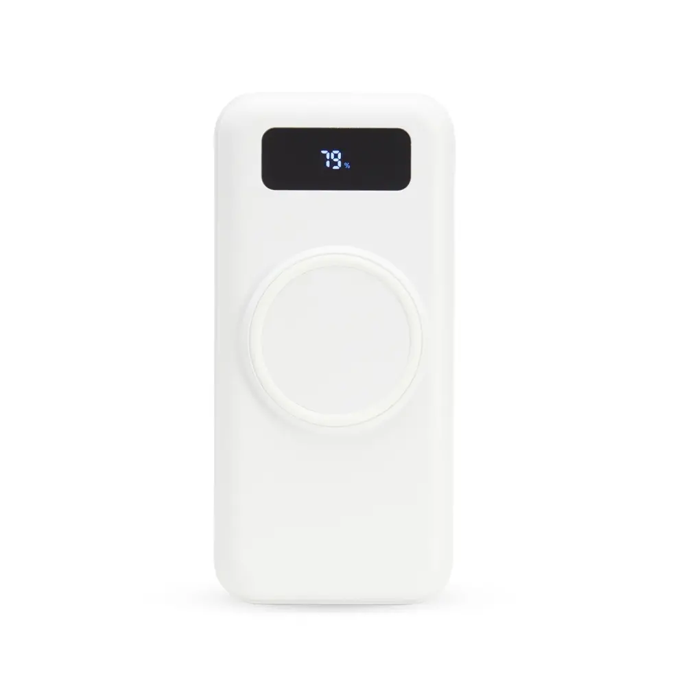POWER BANK 10.000MAH COM CARREGAMENTO VIA INDUÇÃO OU VIA CABO