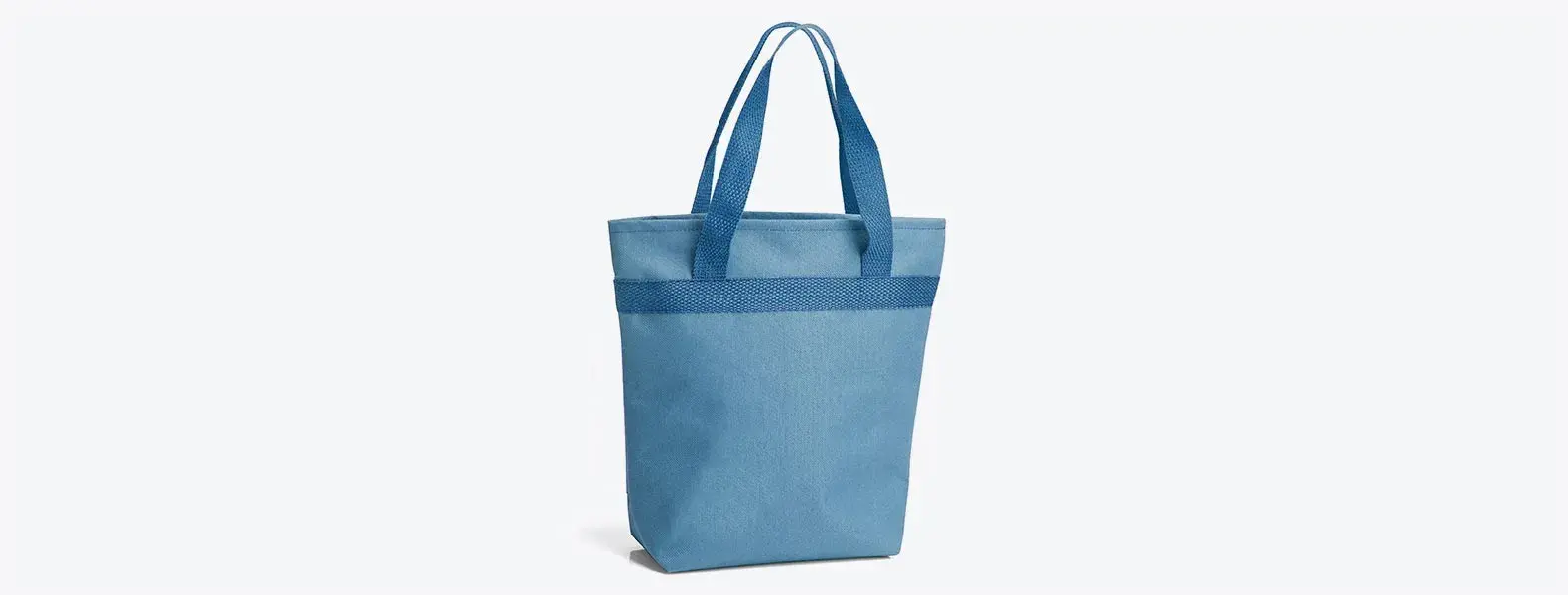 SACOLA TÉRMICA EM NYLON 600 AZUL CLARO - 5L - 20,5X8X27CM