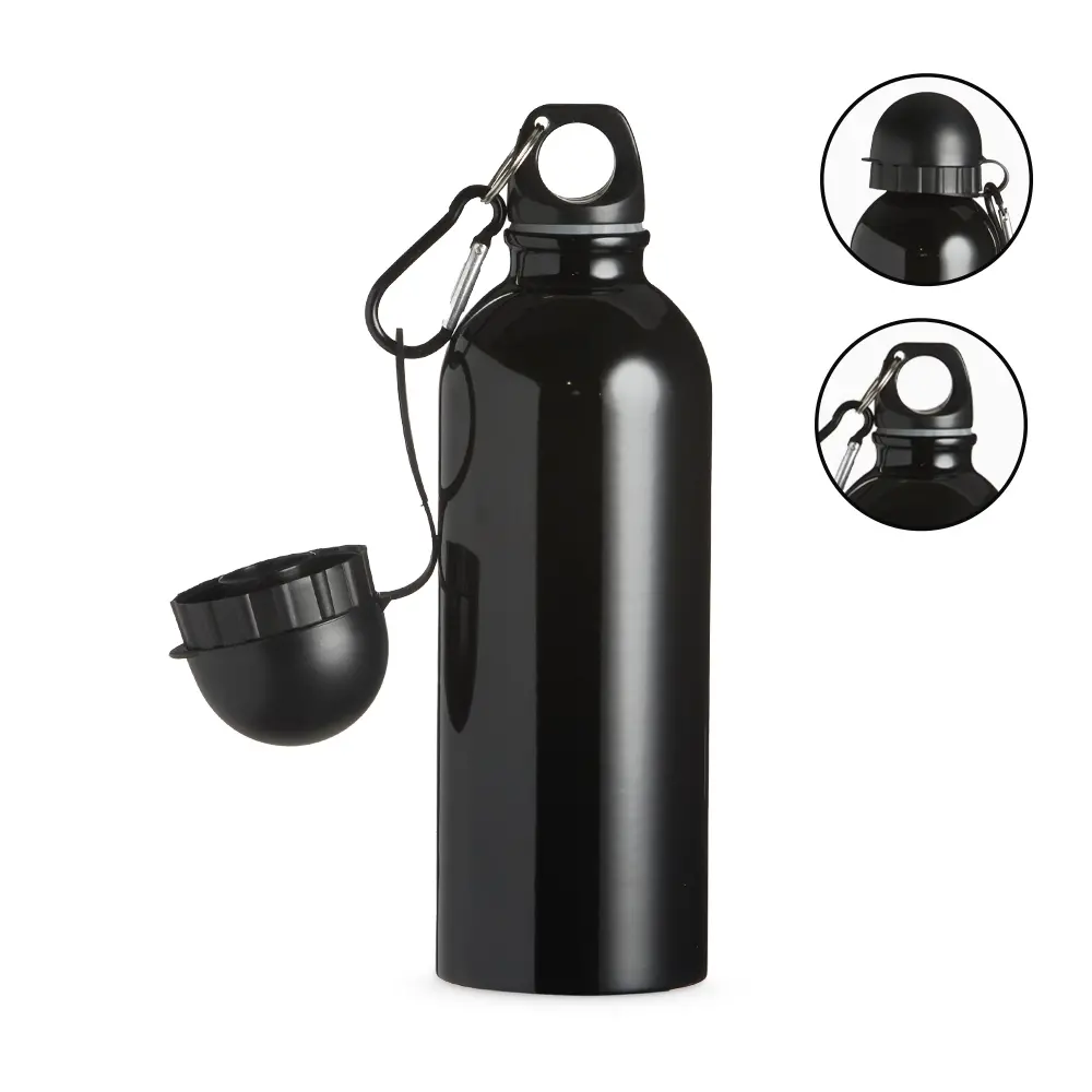 SQUEEZE INOX 500ML C/ BICO E MOSQUETÃO